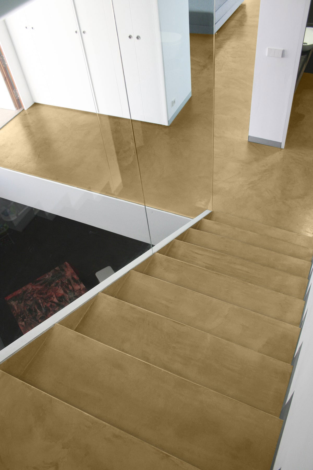8-9m² Béton Ciré Jolie – Bodenset Küche & Badezimmer