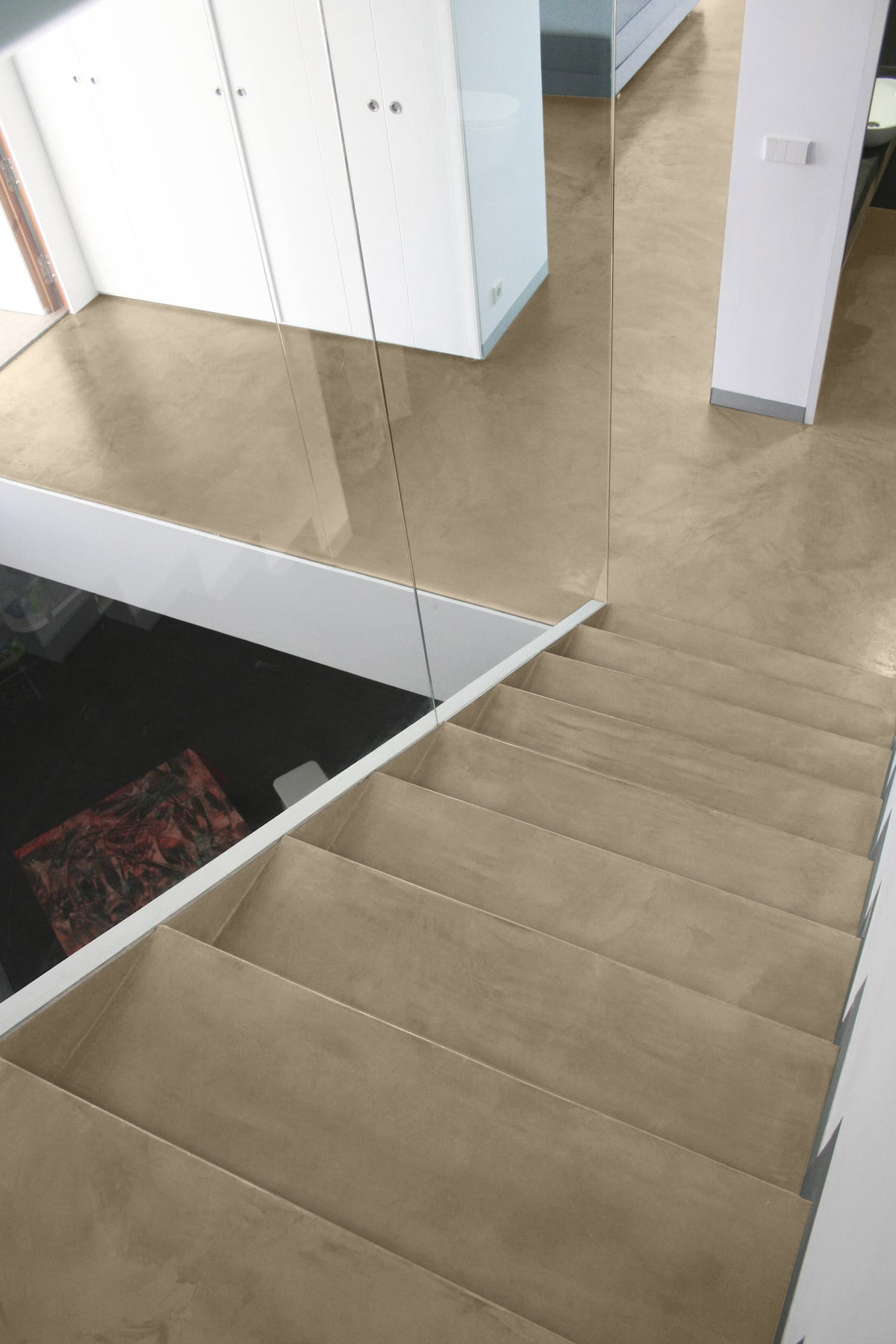 8-9m² Béton Ciré Jolie – Bodenset Küche & Badezimmer