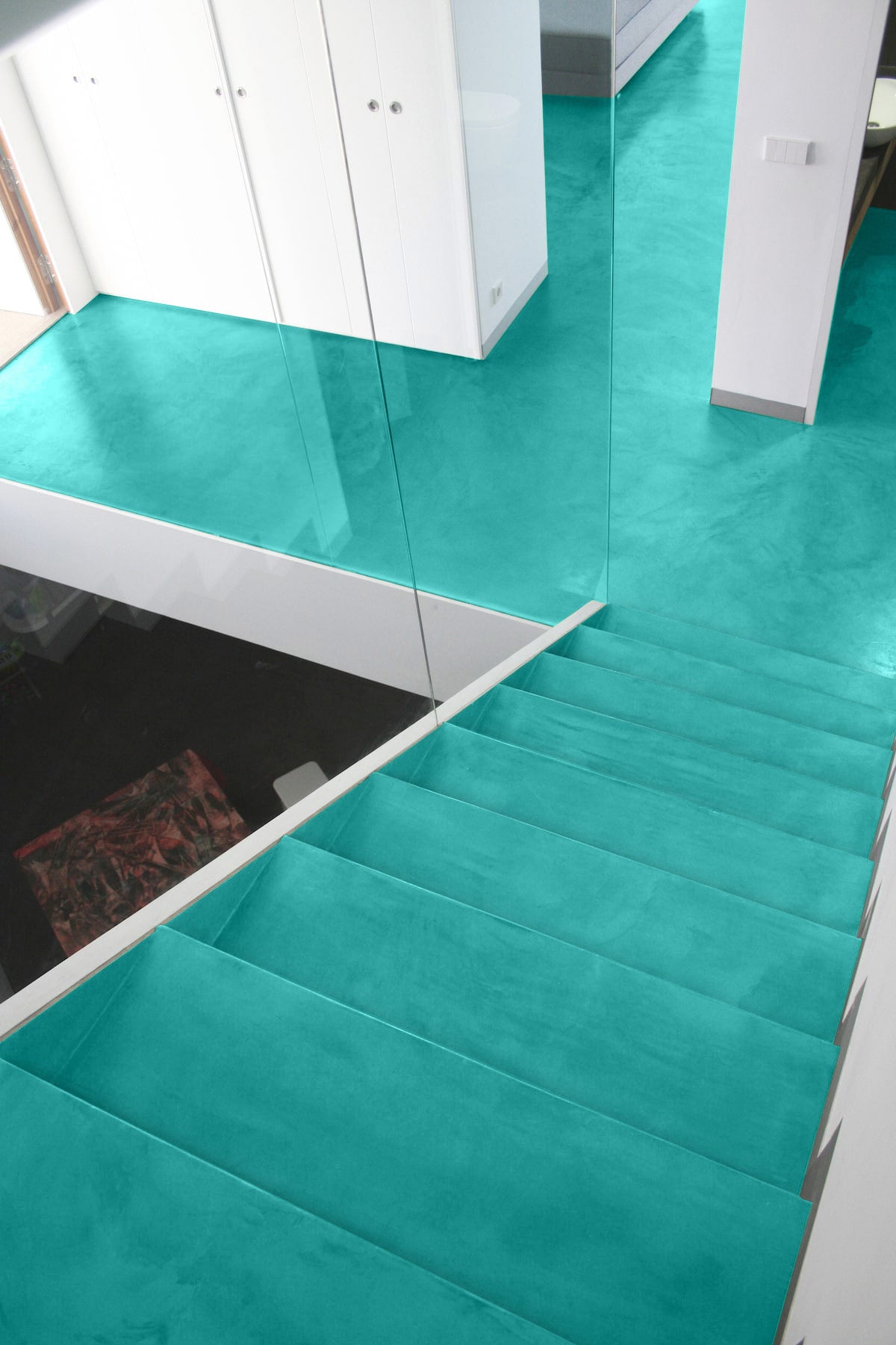 8-9m² Béton Ciré Jolie – Bodenset Küche & Badezimmer