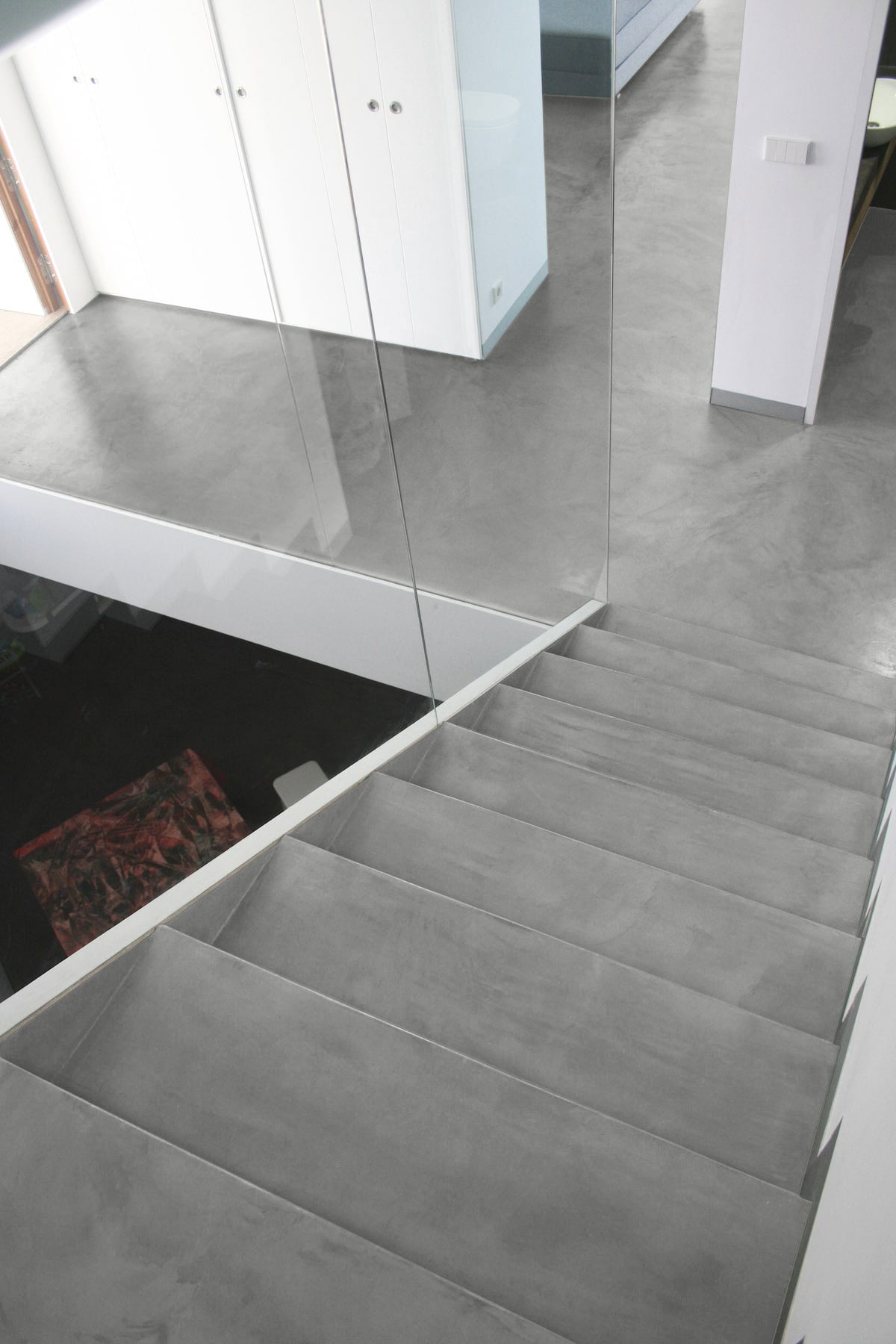 8-9m² Béton Ciré Jolie – Bodenset Küche & Badezimmer