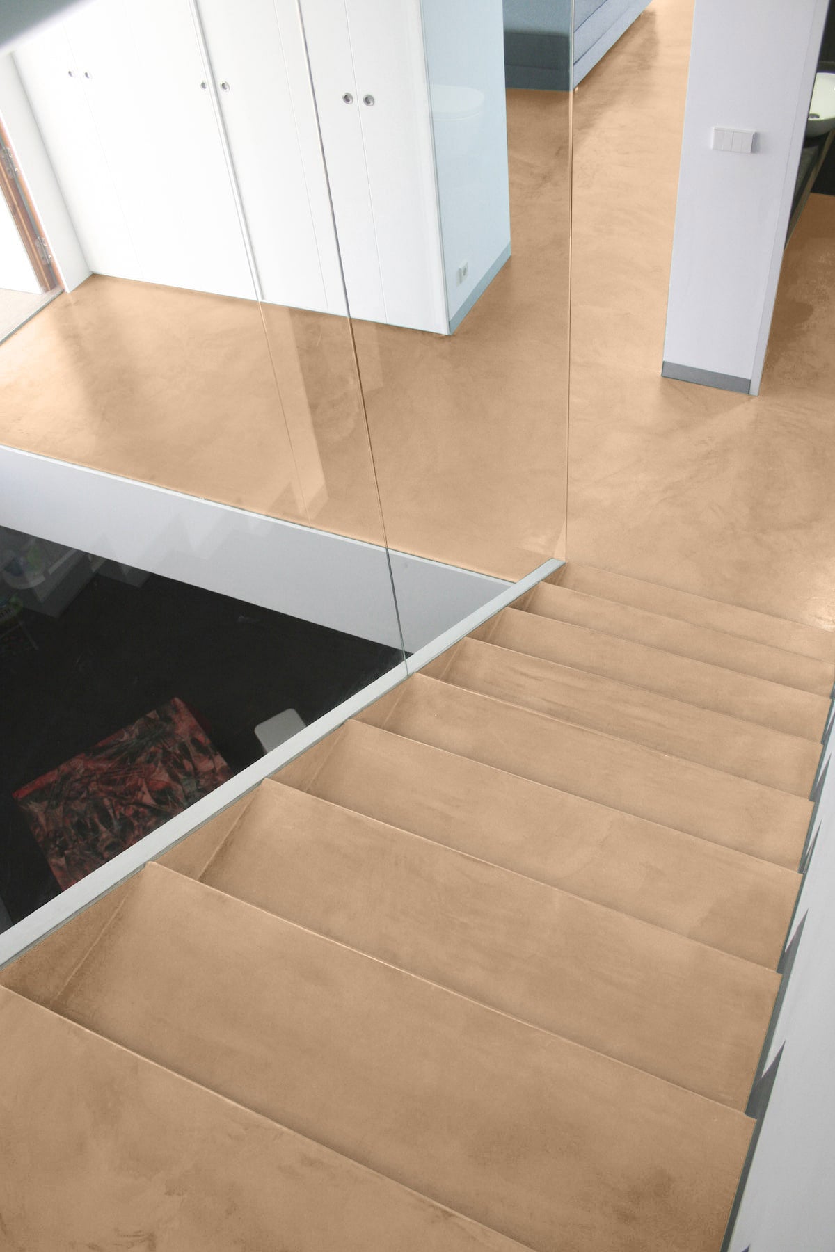 8-9m² Béton Ciré Jolie – Bodenset Küche & Badezimmer
