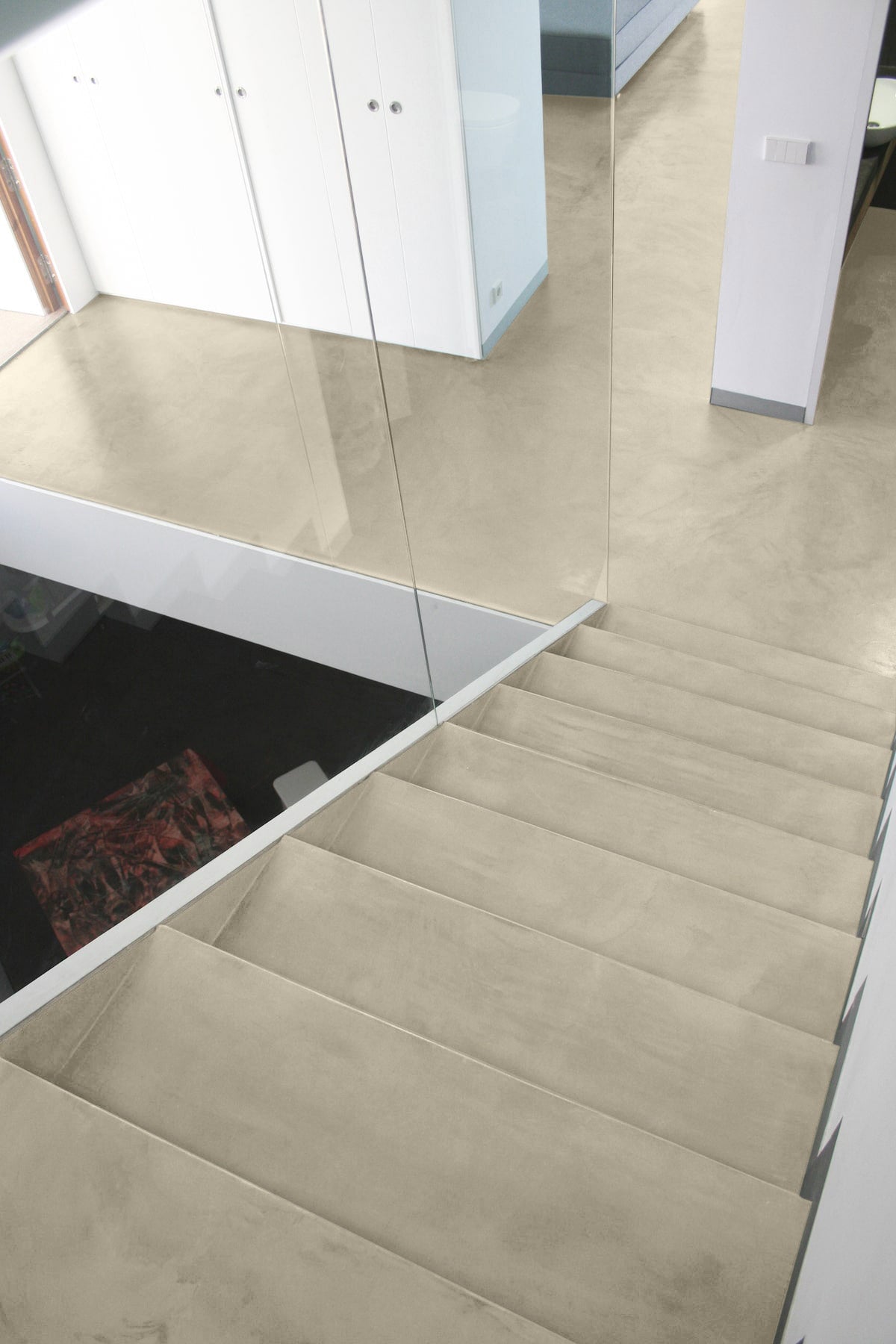 8-9m² Béton Ciré Jolie – Bodenset Küche & Badezimmer