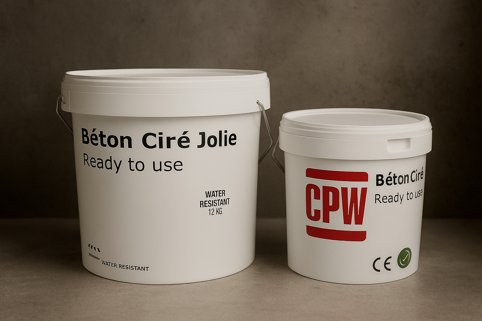 8-10 m² Béton Ciré Jolie – Wandset (Dekorativ)